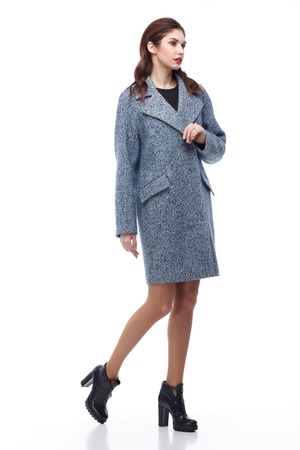 Пальто Лора, твид Италия