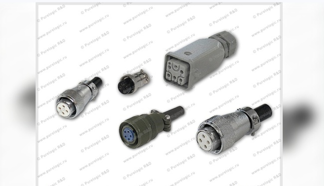 Разъемы промышленные с фиксацией, на кабель