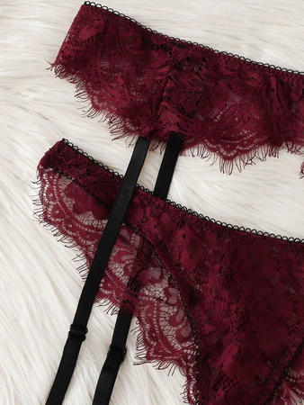 Ресницы Кружевные Подвязки Комплект Белья