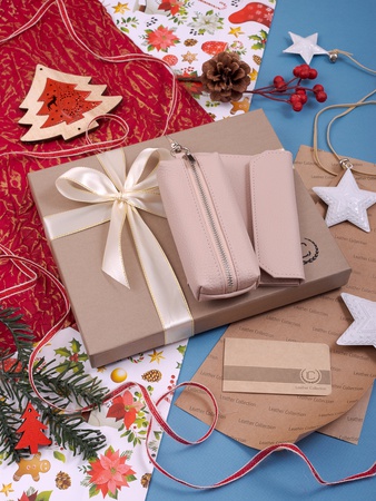 Подарочный набор из кожи 2 в 1 НГ-460