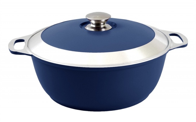 Кастрюля-жаровня 3л синяя (Kukmara)