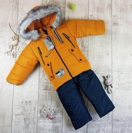 Children's Winter Warm suit / overalls for a boy, height 92, 98, 104, 110