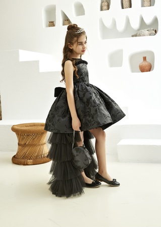 платье с цветочным принтом с длинным шлейфом, Сток Код: PXN 22528