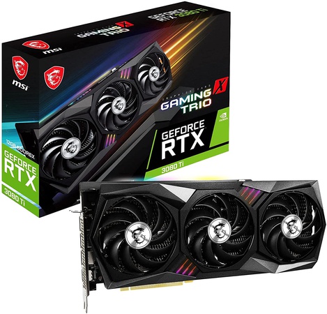 Графическая карта MSI GeForce RTX 3080 Ti GAMING X TRIO 12 ГБ