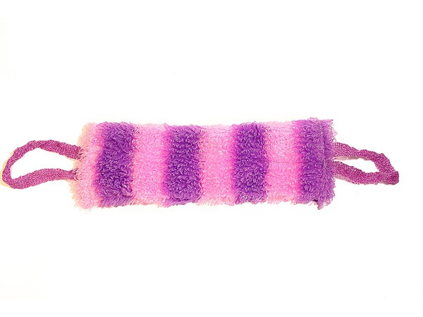 Мочалка мохнатая полосатая