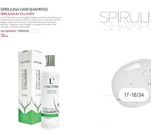 L'ACTONE Spırulına & Collagen Shampoo 400Ml