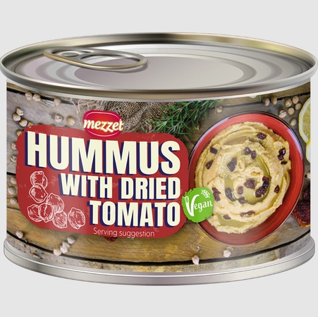 Хумус с вялеными помидорами