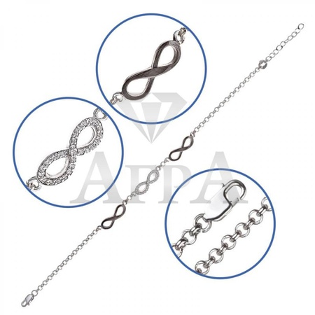 90301-3ч Браслет (Ag 925)