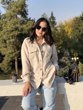 Рубашка вельветовая