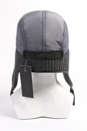 Ушанка из плащ. тк. с трикотажем 172119С