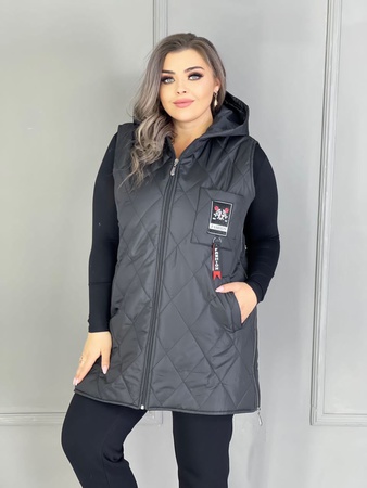 Kadın kolsuz bluz 54-64