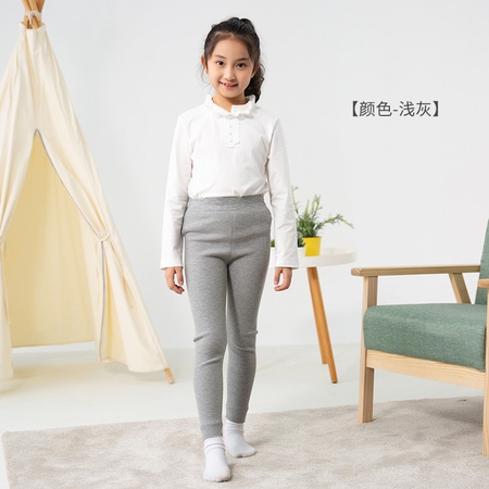 Sonbahar / kış yeni ürünler Çocuk kalınlaştırılmış tozluk kızlar için entegre polar sıcak pantolonlar ve orta ve büyük dış giyim tozluk pamuklu pantolonlar