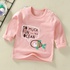 Children's bottoming shirt pure cotton t shirt spring and autumn new baby cartoon top boys and girls single baby long sleeves