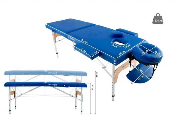 Портативный алюминиевый массажный стол EASY 180 x 60 см