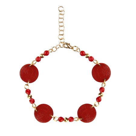 W-K-ZR-101 Кожаный браслет, колье, серьги, комбайн