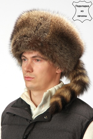 Шапка из енота 49283