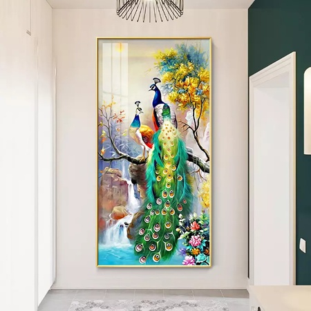 水晶瓷艺术绘画墙饰挂件家居墙框艺术