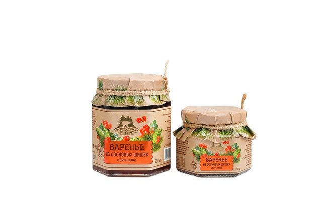 Варенье из сосновой шишки/ с ядром кедрового ореха/ с ягодами (много шишки)/ 120г и 250г