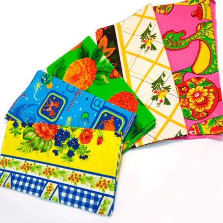 Terry and waffle towels