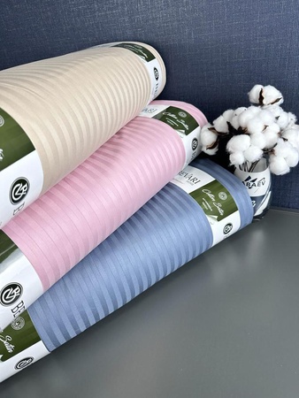 Stripe satin - thick 100% cotton satin