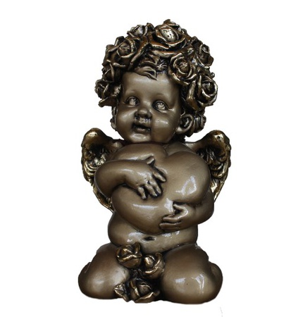 Статуэтка Ангел сердечной привязанности (цвет золото)