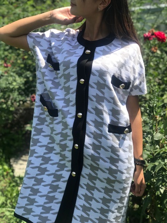 вязаный кардиган «шанелька»