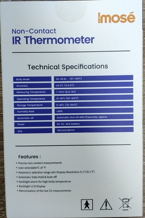 Dijital kızılötesi termometre
