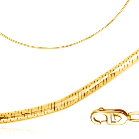 ЦЕПЬ ИЗ ЖЕЛТОГО ЗОЛОТА, ПЛЕТЕНИЕ ПАНЦИРНОЕ