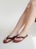 Beach flip flops leopard