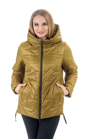 ЖЕНСКАЯ ВЕСЕННЯЯ КУРТКА С КАПЮШОНОМ