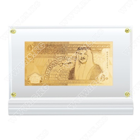 Банкнота EPOS "100$" в акриле покрытие золото