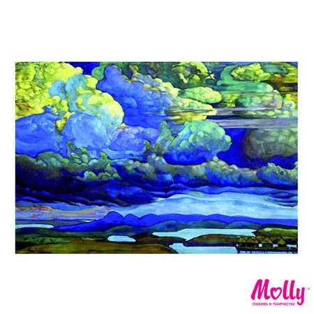 Painting by numbers Roerich. Heavenly battle