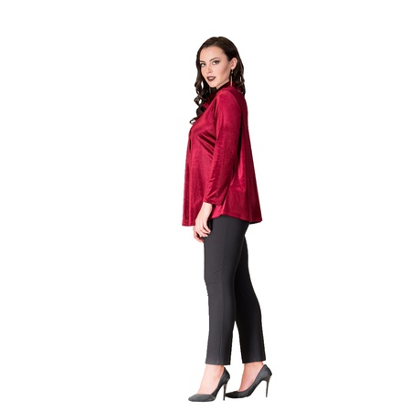 Büyük Beden Kadife  Abiye Gömlek