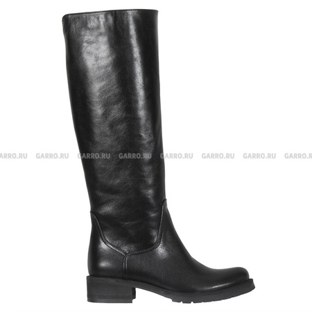 Сапоги 5711 чёрные, натуральная кожа, байка.