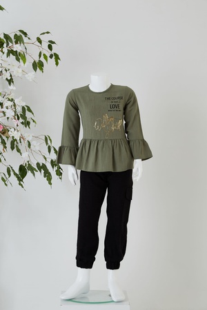 Блуза с принтом / Капри