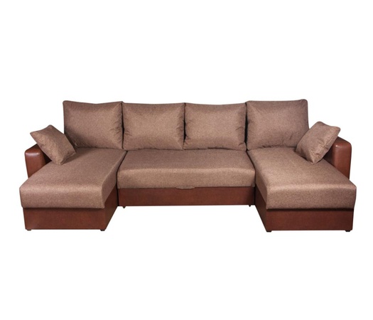 Sofa Hamburg U-förmige Mattierung braun