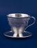 Серебряная чашка с блюдцем №20