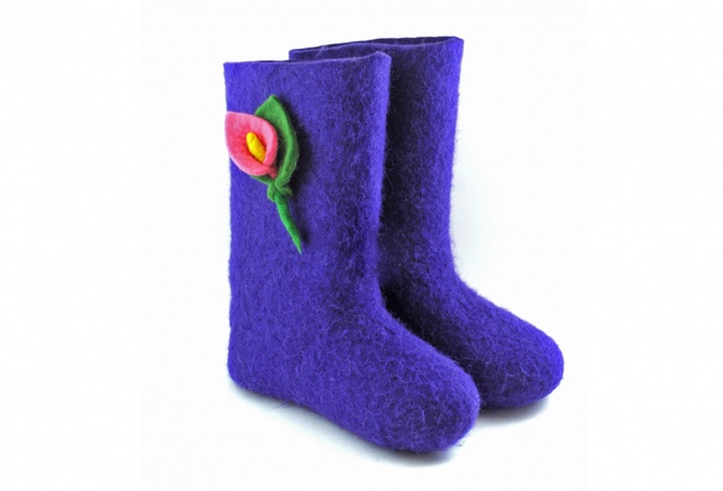 Boyalı keçe çizmeler &quot;Güneş&quot;