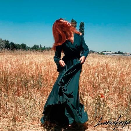 Платье из шёлка Армани