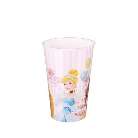Стакан Принцессы -Дисней с крышкой, трубочкой 0,5