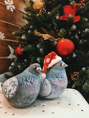 Мягкая игрушка голубь Аркадий.