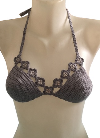 El Örgüsü Bikini Üstü (36-38 beden)