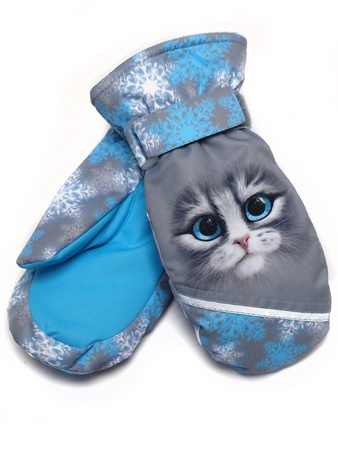 Membran kumaştan yapılmış çocuk eldivenleri