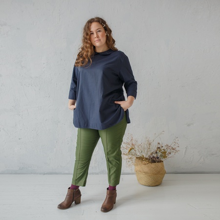 Брюки с завышенной талией