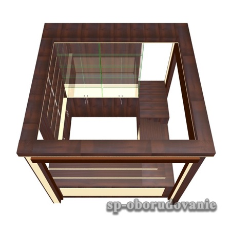 刨花板和玻璃凉亭