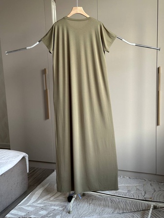 Базовая платье с коротким рукавом