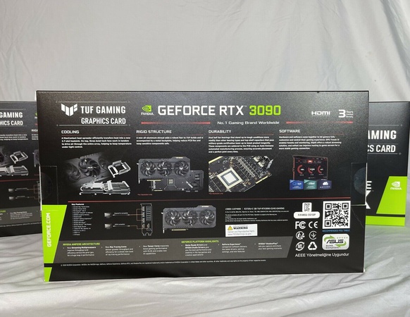 Оригинальная игровая видеокарта ASUS TUF GeForce RTX 3090 OC 24 ГБ