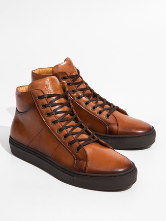 Кожаные кеды / кроссовки ручной работы из 100% итальянской кожи PHILIPPE ANDERS LONDON