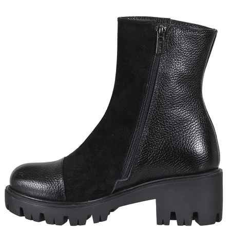 Женские ботинки, натуральная замша и кожа <G281>