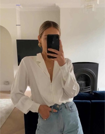 Шёлкова рубашка в молочном ,хаки и сером цветах